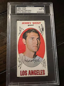 1969-70 Topps JERRY WEST Signed Basketball Card PSA/DNA Slabbed Rare Lakers - Picture 1 of 1