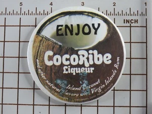 Enjoy CocoRibe Licor Islas Vírgenes Ron Coco Pin-back Botón - Imagen 1 de 3