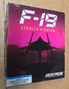 F-19 Stealth Fighter MicroProse Simulation Software For IBM Tandy 5.25 Media - Picture 1 of 7