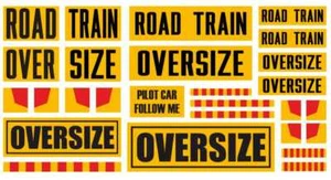 Set 1:32 Australien Oversize Aufkleber Train Freightliner Welly Siku DECAL - RC - Bild 1 von 3