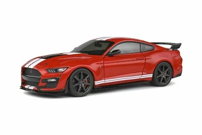 1/18 Ford Mustang Shelby GT500 (Red) W Stripes Diecast Model by Solido S1805903 - Image 1 of 4