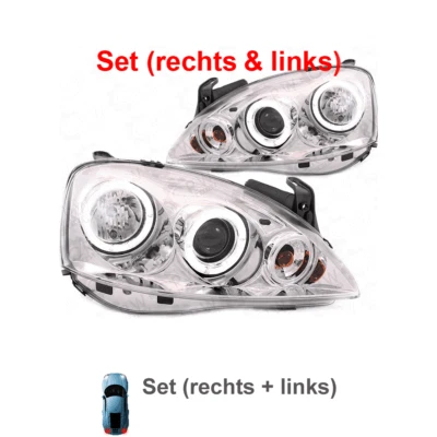 DIEDERICHS Scheinwerfersatz links rechts Halogen für Opel Corsa C F08 - Bild 1 von 4