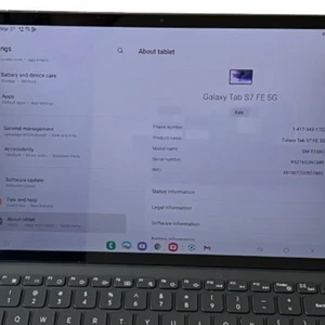 Samsung Tab S7 FE 64GB 5G Unlock 12.4"Comes With Keyboard & S Pen ,SAMSUNG TABLE - Picture 1 of 5