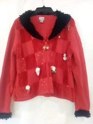 Vintage Berek Christmas Sweater Large Retro Holiday Granny - Image 1 of 4