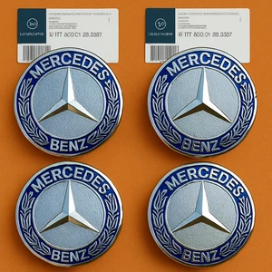 Mercedes Benz CLS Alloy Wheel Centre Caps 75mm Hub Set of 4 - Picture 1 of 2