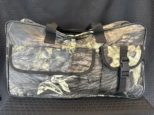 Vintage 90er Streetwear Mossy Oak Camouflage Fisch Vogel Henkel Seesack Handgepäck - Bild 1 von 9