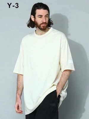 New Y-3/ BOXY SHORT SLEEVE TEE CREAM - Image 1 of 4
