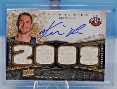 2008-09 Upper Deck Premier Kevin Love Jersey RC Auto #/75 - Image 1 of 3