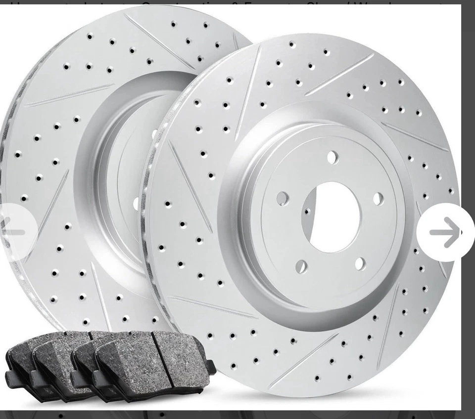 Kit de freio dianteiro R1 Concepts para 2008-2010 BMW 323i, 2007-2013 BMW 328i - Imagem 1 de 2