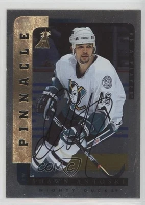1996-97 Pinnacle Be A Player Silver Auto Shawn Antoski #120 Auto - Image 1 of 2