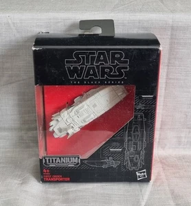 Star Wars The Black Series Titanium First Order Transporter Model Figure Hasbro - Picture 1 of 8