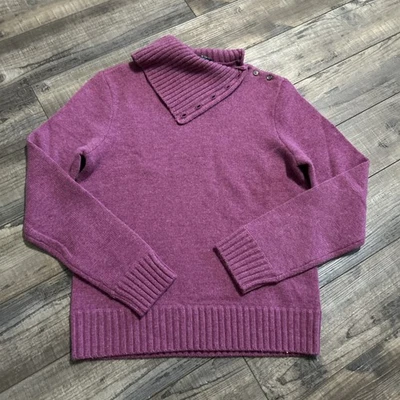 Suéter De Colección Lauren Ralph Lauren Mezcla de Lana Cachemira Cuello Alto Para Mujer M Magenta Foto 1 de 4