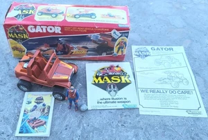 M.A.S.K. Gator 100% Complete D Hayes short Mask Box Comic Instru Cat KENNER 1985 - Picture 1 of 19