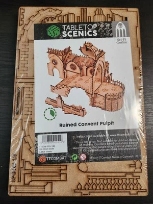 Sci-fi/Gothic Scenics Runined Convent Pulpit (*See Per Order Flat Rate Shipping) - Image 1 of 2