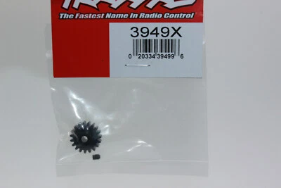 Traxxas TRX 3949 X Motorritzel 32dp 19 Zähne gehärtet 19T Slash Rustler NEU - Bild 1 von 4