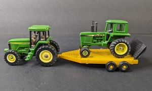 3 piece Diecast John Deere 7810 Tractor, Trailer plus Tractor Ertl 1/64 - Picture 1 of 8