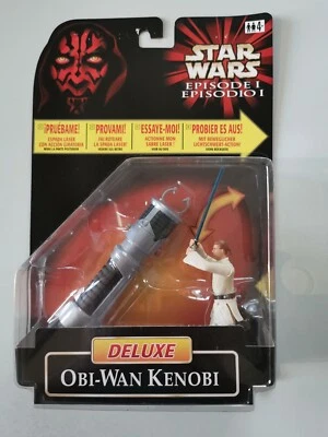 STAR WARS FIGURINE DELUXE OBI-WAN KENOBI SÉRIE EPISODE 1 SOUS BLISTER NEUF - Photo 1/4