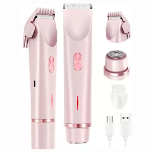 Dual Head Women's Electric Shaver Full Body Hair Trimmer USB Rechargeable Razor~ - Picture 1 of 13