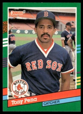 1991 Donruss #456 Tony Pena Boston Red Sox - Image 1 of 2
