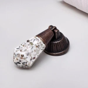 Stone Tear Drop Drawer Knobs Pulls Cabinets Cupboards - Pack of 8 - Picture 1 of 3