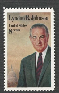 US. 1503. 8c. Lyndon B. Johnson (1908-73) 36th President (1963-1968) MNH. 1973 - Picture 1 of 1