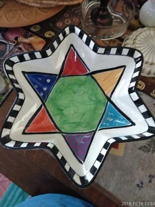 party hanukkah by jay serving bowl 11" - Picture 1 of 5