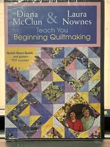 Diana McClun & Laura Nownes Teach You Beginning Quiltmaking: At Home DVD NEW - Picture 1 of 2