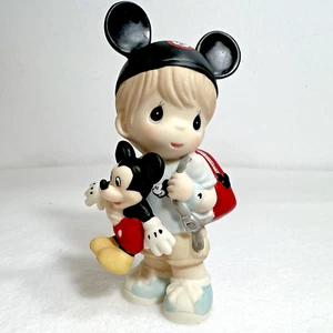 Precious Moments 191062 Disney Boy Fan Dreamer Figurine Multi Color Porcelain - Picture 1 of 17