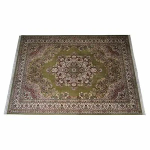 FINE FRENCH VINTAGE GREEN EXTRA LARGE RUG CARPET 434CM X 298CM MUST SEE PICTURES - Picture 1 of 12