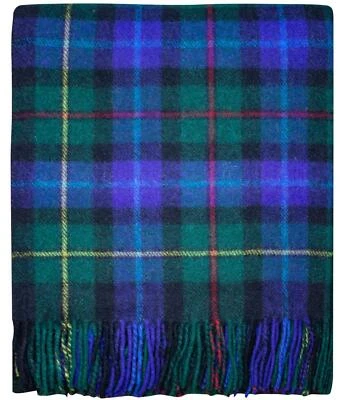 Traditional Scottish Tartan Wool Mix Blanket Throw Rug Warm Blanket Cozy Throw - Image 1 of 2