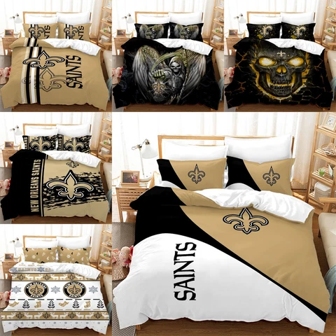 New Orleans Saints Pillowcase Duvet Cover Comforter/Quilt Cover Home Bedding Set Cover