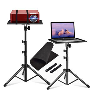 Portable Tripod Stand With Tray For Projector/Laptop/Camera, Adjustable 17”-55”