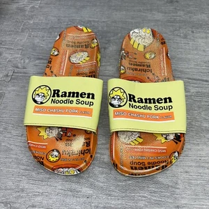 Ramen Noodle Soup Naruto Novelty Unisex Slide Slip-on Sandals Shoe Mens Size 10 - Picture 1 of 12