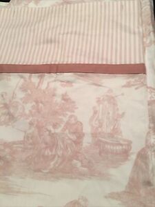 Waverly Country  Toile Pink Shower Curtain UNUSED