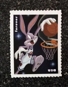 2020USA #5495 Forever Bugs Bunny - Basketball - Single Stamp mint postage rabbit - Picture 1 of 1