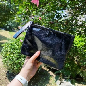 MUGLER Angel Parfums Large Black Makeup Cosmetics Bag, Travel Toiletry Pouch NEW - Picture 1 of 9