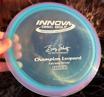 Innova  Disc Golf  Champion Leopard (One of a Kind)  w/Halo (Very Rare) #2585 - Image 1 of 4
