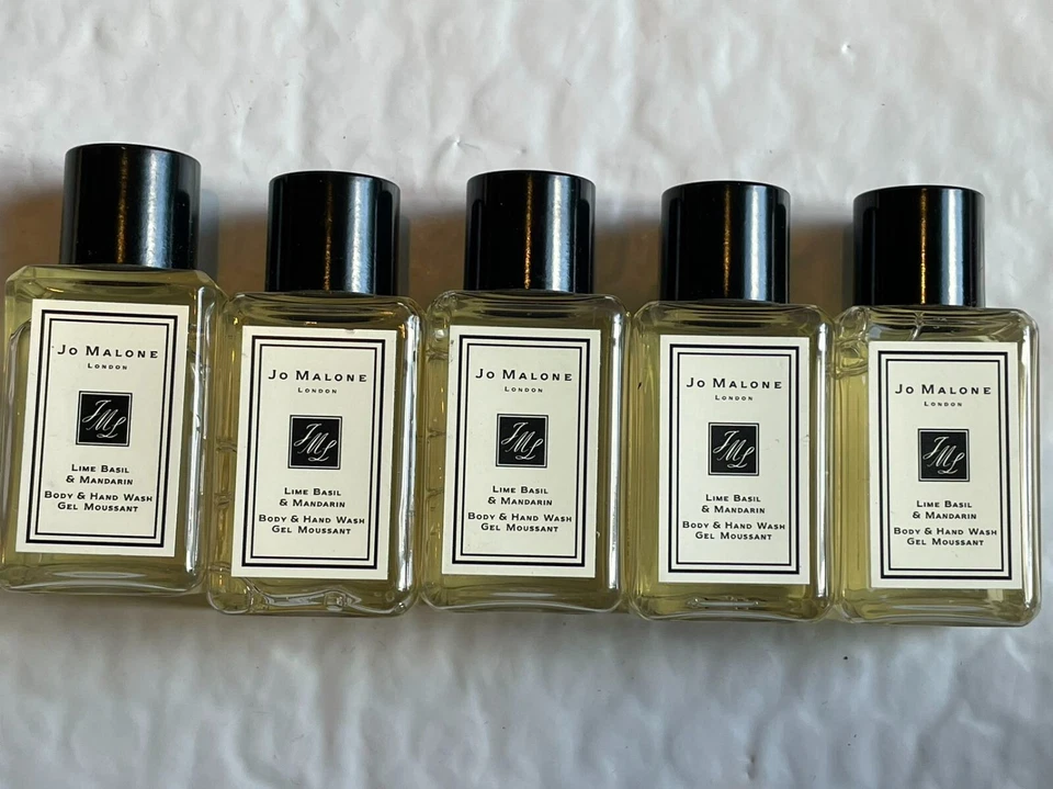 Lot of 5 Jo Malone Lime Basil & Mandarin Body & Hand Wash 0.5oz/15ml - Image 1 of 1