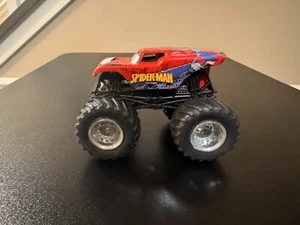 Hot Wheels Monster Jam 1:64 Diecast Truck - 2012 Spider-Man Marvel Red/Blue - Picture 1 of 5