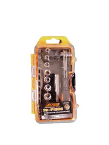 NEW 23 PC RATCHET SCREWDRIVER SET SOCKET DRIVE BITS PHILIP FLAT SLOTTED TORX HEX - Picture 1 of 4