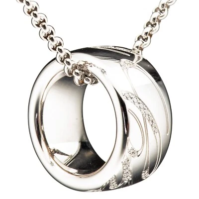 Chopard Chopardissimo Weiss Gold & Diamant Anhänger Halskette 796580 Neu - Bild 1 von 3