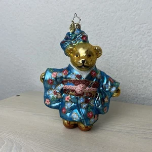 Christopher Radko Muffy Vanderbear Kyoto flores de cerezo kimono adorno 1014246 - Imagen 1 de 12