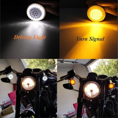 2 PIEZAS 1157 LED intermitente luces traseras delanteras para Harley Street Glide FXDF FXDB Foto 1 de 4