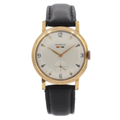 Reloj Pulsera Mecánico Benrus DN21 Hombre Vintage ETA 1280 Suizo Tono Dorado Crema Foto 1 de 4