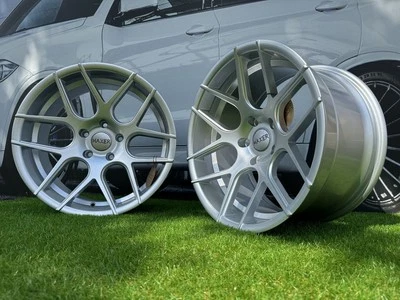 4X R17 Pulgadas 5x120 Haxer HX022 Plata Brillante Ruedas: Apto Para E39 E60 E65 - Imagen 1 de 4