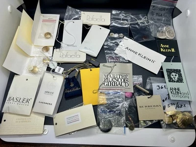 Lot Of 35 Mixed Brand Name Replacement Buttons, Brooks, Armani, Fendi, Burberrys - Image 1 of 4