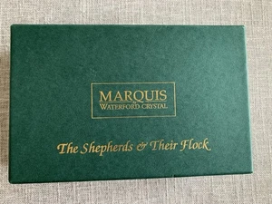 Marquis By Waterford Crystal The Nativity Shepherds And Their Flock in Box - Picture 1 of 11