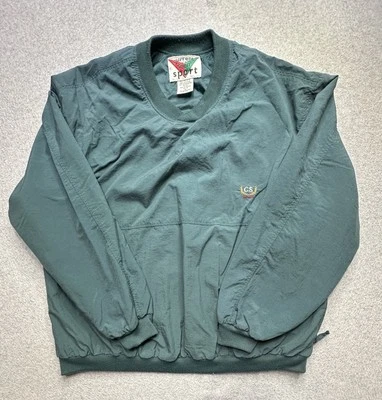 VINTAGE Current Seen Sport Jacket Adult Extra Large Blue Winbreaker 90s Mens - Image 1 of 4