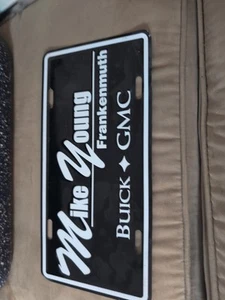 Mike Young Frankenmuth Buick GMC Mi Dealership License Plate Booster - Picture 1 of 2