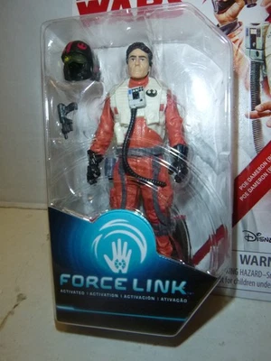 NUEVO 3.75" Resistance Pilot Poe Dameron (MOC) Star Wars Force Link (2017) Hasbro Foto 1 de 3